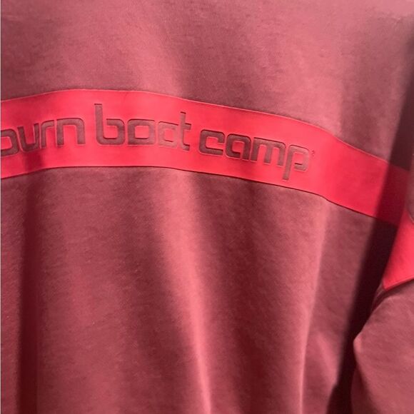 Burn Boot Camp Mauve Cropped Crewneck Sweatshirt, Size XS - Picture 2 of 4